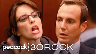 Elevator Kiss for a Corporate Scandal | 30 Rock