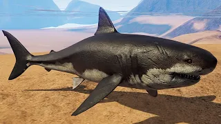 2 Megalodon, 4 Elasmosaurus & 2 Mosasaurus - Jurassic World Evolution Mods (4K 60FPS)