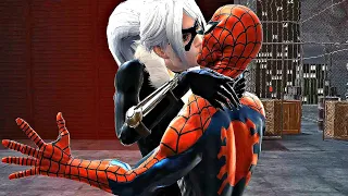 Black Cat Kisses Spider-Man Scene 4K ULTRA HD
