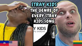 REACTION TO Stray Kids (스트레이 키즈) - The Genre of Every Stray Kids Song | FIRST TIME WATCHING