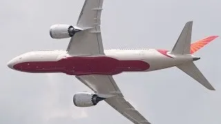 Air India Boeing 787 Dreamliner Flying demo at 2013 Paris Air Show