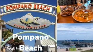 Sunday brunch | Pompano beach 2022  | pier | boardwalk | things to do | travel vlog | Florida