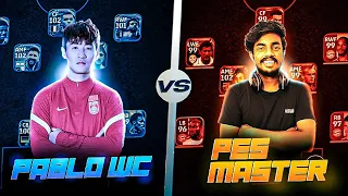 PES MASTER 🆚 PABLO WC 😍 || GAMEPLAY AGAINST CLAN MEMBER 🥵