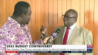 2022 Budget Controversy: Dep. Speaker Osei Owusu overrules motion by Minority leader (1-12-21)