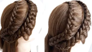 new hair style girl l french hairstyle girl simple and easy l hair style girl braid l waterfall hair