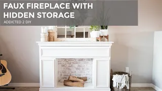 Faux Fireplace With Storage