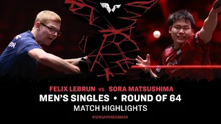 Felix Lebrun vs Sora Matsushima | MS R64 | Singapore Smash 2024