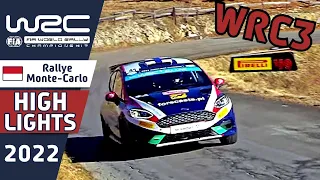 WRC3 Rally Highlights Day 1 + 2:  WRC Rallye Monte-Carlo 2022