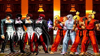 [KOF Mugen] Iori Yagami Team vs Ken Team
