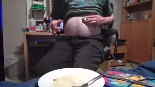 Stomach Sounds: Angry hungry belly receives breakfast