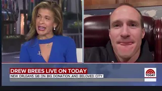 Hoda Kotb Cries After Drew Brees 5 MILLION DOLLAR donation!!!