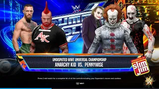 WWE 2K24: Falls Count Anywhere Match - Anarchy Kid vs Pennywise for the Undisputed WWE Championship