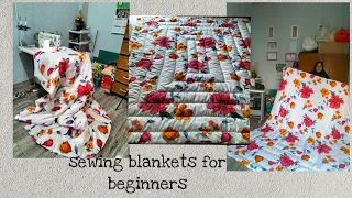How To Sew a Warm Blanket For The Winter/Bed Quilt Cover Tutorial