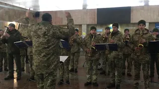 Тернопільський військовий оркестр вшанував пам'ять захисників Донецького аеропорту