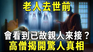 老人去世前，真會看到已故親人來接？高僧揭開真相，看完嚇了一大跳【佛說】