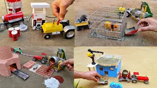 Top diy tractor the most creatives  mini rustic! 20 videos making miniature for water pump| concrete
