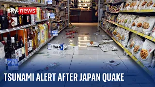 Japan issues tsunami warning after earthquakes