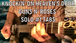 Guns N' Roses - Knockin' On Heaven's Door first solo TAB