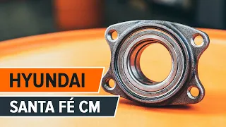 How to change Front wheel bearing on HYUNDAI SANTA FÉ CM TUTORIAL | AUTODOC