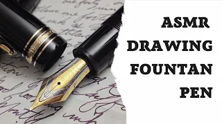 ASMR 2 hours. drawing sounds - pen and ink. ASMR of You Will SLEEP, Relax