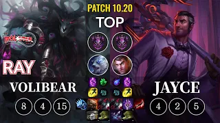 KT Ray Volibear vs Jayce Top - KR Patch 10.20