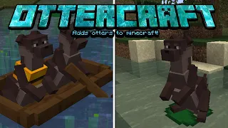 НОВЫЕ МОБЫ - ВЫДРЫ В МАЙНКРАФТ | ОБЗОР МОДА MINECRAFT Ottercraft