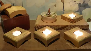 Woodturned 2x4 Tea Light Holder Votive Cheap and Easy Gift!