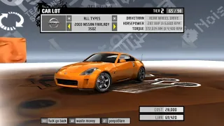 Need For Speed ProStreet pepega mod car list