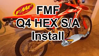 CRF250L FMF Racing Q4 HEX S/A Install