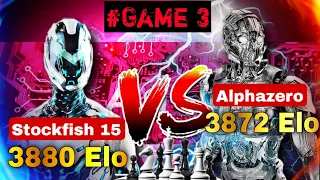 Stockfish 15 (3880) vs Alphazero (3872) 2022 new game #game3 | Sicilian defense gambit