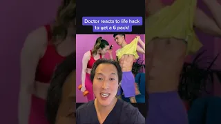 A Life Hack to Get a Six Pack? Doctor Reacts! #sixpackabs #shorts