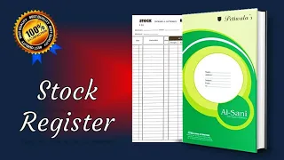 Maintained Inventory In Stock Register Book #inventorymanagement #inventory #inventorycontrol