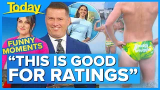 ‘How good are Aussie blokes’: Budgie smuggler models leave hosts mesmerised | Today Show Australia