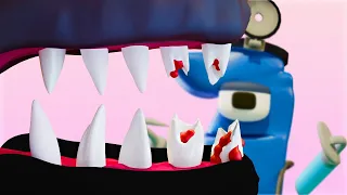 The letter F broke its teeth | Number lore & Alphabet lore 3d animation