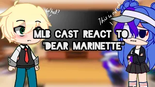 MLB cast react to "DeAr Marinette"|| Marinette Afton AU