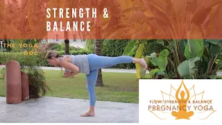 FLOW: 20 minute pregnancy yoga | Strength and balance | The Yoga Doc