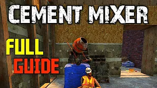 7 Days To Die: Cement Mixer Tutorial - Crafting, Using, Getting.