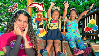 SARAH FINGE BRINCAR de BABÁ POR UM DIA de suas PRIMAS | Funny Story for Kids