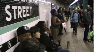 Beyonce - Halo - live in New York City subway - Silvia Jhony