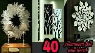 40 Aluminum foil wall decor | DIY craft idea | art and craft | wall decoration idea | Craft Angel