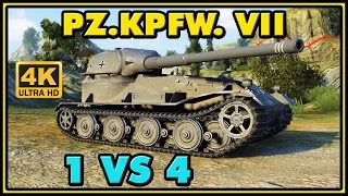 World of Tanks | Pz.Kpfw. VII - 8 Kills - 9,6K Damage - 1 VS 4 Gameplay