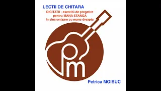 Petrica Moisuc - chitara // LECTII DE CHITARA - DIGITATII - pentru MANA STANGA