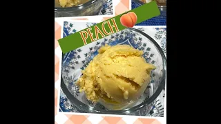 NINJA CREAMI PEACH ICE CREAM-Sugar free-only 3 WW points