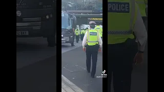 Sheffield United fans arriving at Spurs