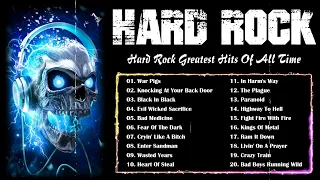 HARD ROCK || Hard Rock Greatest Hits Of All Time - Black Sabbath, Deep Purple, AC/DC, Iron Maiden