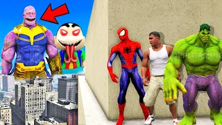 GTA 5 | SHINCHAN AND FRANKLIN PLAYING HIDE AND SEEK (KILL) WITH SUPER HEROES & THANOS