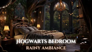 Your HOGWARTS Bedroom on a Rainy Evening - Harry Potter ASMR Ambiance for Sleep