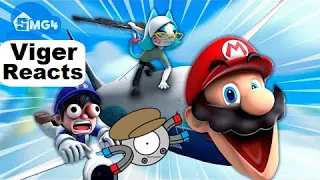 Viger Reacts to SMG4's "Mario's Plane Trip"