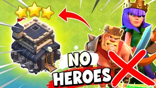 TH9 Without Heroes Attack Strategy | Best Th9 War Attack Strategy 2023 (Clash Of Clans)