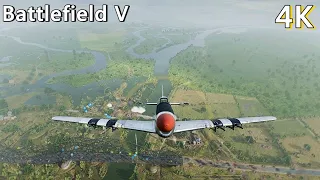 Battlefield V (4K) /Mustang P-51 in BREAKTHROUGHT gameplay/ (waiting for BATTLEFIELD 2042)